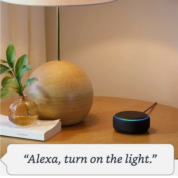 - Amazon Echo Dot 3rd Gen Smart Speaker and Power Adapter - Picture 2 of 8